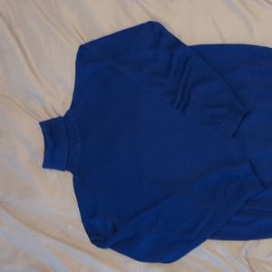 Men's blue turtle neck sweater size L